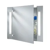 Chrome mirror cabinet with LED light