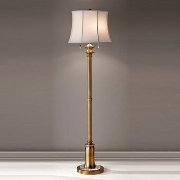 Elstead FE-STATEROOM-FL-BB Stateroom Bali Brass Floor Lamp
