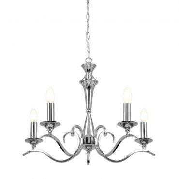Endon Lighting Endon KORA-5CH 5 Light Chrome Ceiling Fitting