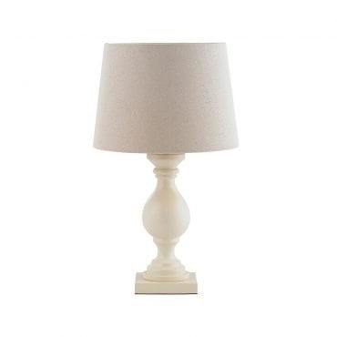 Endon MARSHAM-TLIV Marsham 1 light Ivory Wood Table Lamp