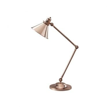 Elstead PV-TL-CPR Provence 1 Light Polished Copper Table Lamp