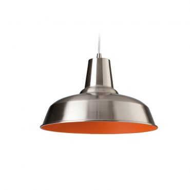 Firstlight 8623BSOR Smart Steel and Orange Ceiling Pendant