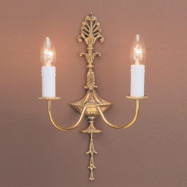 Impex Lighting Impex SMBB00082/PB Brooklands Eden Brass Wall Bracket
