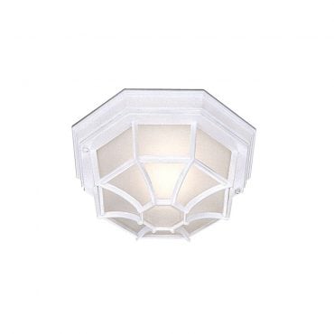Searchlight 2942WH Porch 1 Light White/Acid Glass Fitting