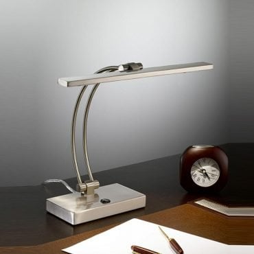 Fran LT892 Satin Nickel LED Table Lamp