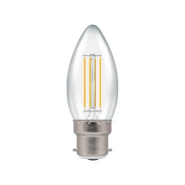 Crompton Lamps Crompton 7130 LED Filament Dimmable 5W = 40W Candle BC 2700K