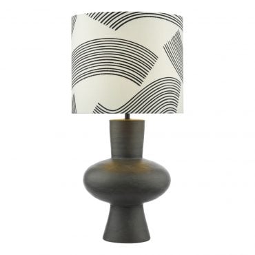 Miho Black/Bronze Table Lamp With Shade